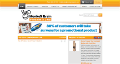 Desktop Screenshot of monkeybrainpromo.com