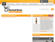 Tablet Screenshot of monkeybrainpromo.com